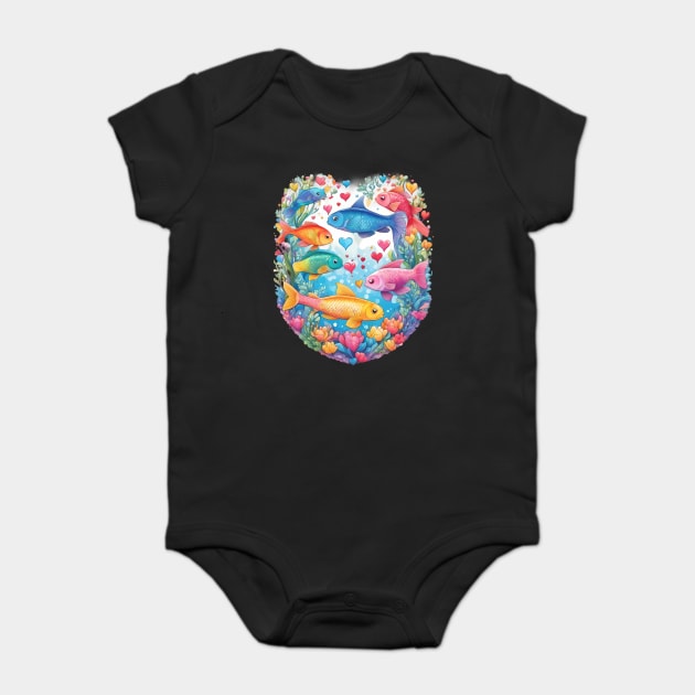 Marine Life Baby Bodysuit by animegirlnft